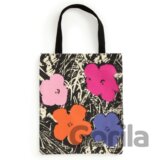 Warhol Flowers Canvas Tote Bag - Pink