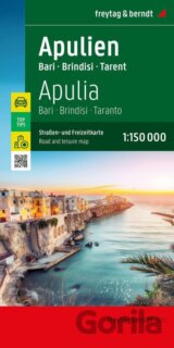Apulie 1:150 000 / automapa a rekreační mapa