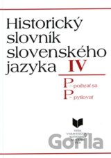 Historický slovník slovenského jazyka IV (P)