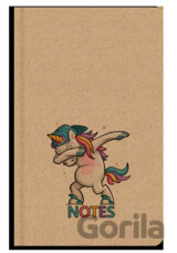 Notes linkovaný A5 kraft Unicorn