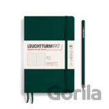 Leuchtturm1917 Zápisník Forest Green Softcover B6+ tečkovaný