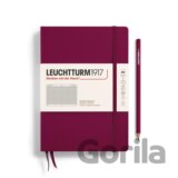 Leuchtturm1917 Zápisník Port Red Medium A5 čtverečkovaný