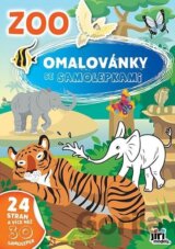 Omalovánky A4 se samolepkami ZOO