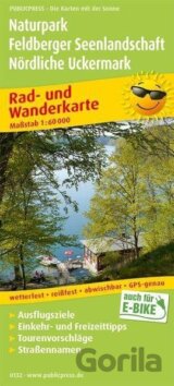 Přírodní park Feldberg Lake District-Northern Uckermark 1:60 000 / cyklistická a turistická mapa