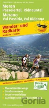 Merano, Val Passiria, Val Ridanna 1:35 000 / turistická a cykloturistická mapa