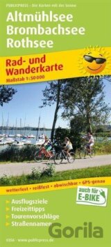 Altmühlsee-Brombachsee-Rothsee 1:50 000 / cyklistická a turistická mapa