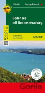 Bodamské jezero s cyklostezkou Bodamské jezero 1:200 000 / mapa s průvodcem