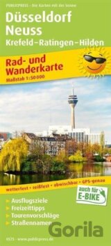 Düsseldorf-Neuss, Krefeld-Ratingen-Hilden 1:50 000 / cyklistická a turistická mapa