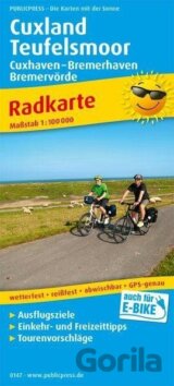Cuxland-Teufelsmoor, Cuxhaven-Bremerhaven, Bremervörde 1:100 000 / cyklistická mapa