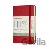 Moleskine – 18-mesačný plánovací zápisník červený 2017/2018