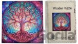 Dřevěné puzzle Strom života A4