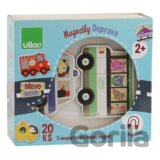 Vilac Dřevěné magnetky doprava 20 ks