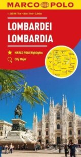 Itálie č.2 - Lombardie, severoitalská jezera 1:200 000 / regionální mapa MARCO POLO