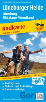 Lüneburg Heath-Lüneburg-Elbtalaue-Wendland 1:100 000 / cyklistická mapa