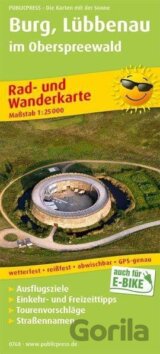 Burg, Lübbenau v Oberspreewaldu 1:25 000 / cyklistická a turistická mapa