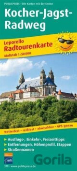 Kocher-Jagst-Radweg 1:50 000 / cyklistická mapa