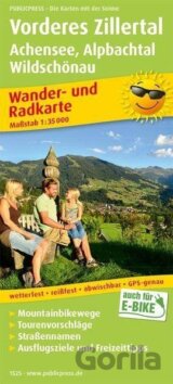 Vorderes Zillertal, Achensee-Alpbachtal, Wildschönau 1:35 000 / turistická a cykloturistická mapa