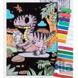 Zamatové maľovanie Dinosaurus