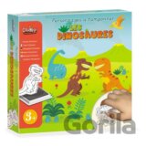 Penové pečiatky Dinosaury