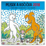 Kalendář poznámkový 2018 - Pejsek a kočička