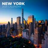 Oficiálny nástenný kalendár 2025 16 mesiacov: New York