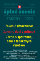 Aktualizácia I/4 / 2024 - daňové a účtovné zákony