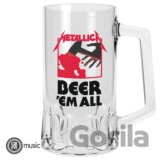Metallica Pollitrák sklenený - Beer´Em All