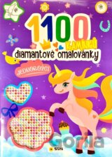 Diamantové omalovánky Jednorožci - 1100 kamínků