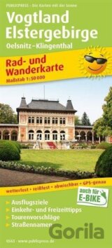 Vogtland-Elstergebirge 1:50 000 / cyklistická a turistická mapa