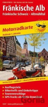 Francké Alb-Francské Švýcarsko-Altmühltal 1:200 000 / motocyklová mapa