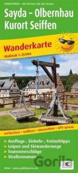 Sayda-Olbernhau-Kurort Seiffen 1:250 000 / turistická mapa