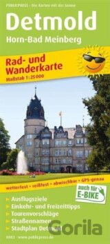 Detmold, Horn-Bad Meinberg 1:25 000 / cyklistická a turistická mapa