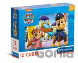 Obrázkové kostky Paw Patrol 12 ks