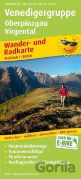 Venedigergruppe, Oberpinzgau, Virgental 1:35 000 / turistická a cykloturistická mapa
