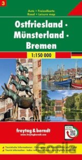 Východní Frísko-Münsterland-Bremen 1:150 000 / automapa