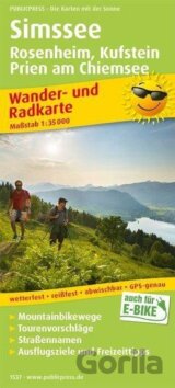 Simssee, Rosenheim, Kufstein, Prien am Chiemsee 1:35 000 / turistická a cykloturistická mapa
