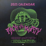 Oficiálny nástenný kalendár Rick and Morty 2025 s plagátom