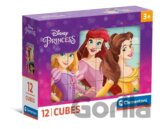 Obrázkové kostky Disney Princess 12 ks