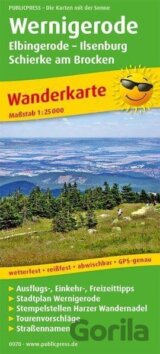 Wernigerode, Elbingerode-Ilsenburg, Schierke am Brocken 1:25 000 / turistická mapa