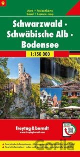 Černý les-Švábská Alba-Bodamské jezero 1:150 000 / automapa