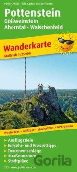 Pottenstein, Gößweinstein-Ahorntal-Waischenfeld 1:25 000 / turistická mapa