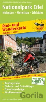 Národní park Eifel, Nideggen-Monschau-Schleiden 1:50 000 / cyklistická a turistická mapa