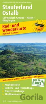 Stauferland, Ostalb, Schwäbisch Gmünd – Aalen – Göppingen 1:50 000 / cyklistická a turistická mapa