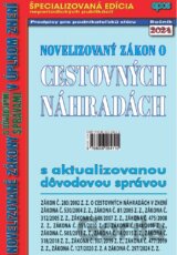Novelizovaný zákon o cestovných náhradách