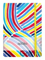Spoko zápisník Creative modrý štětec A5, linkovaný
