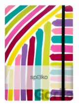 Spoko zápisník Creative růžový štětec A5, linkovaný