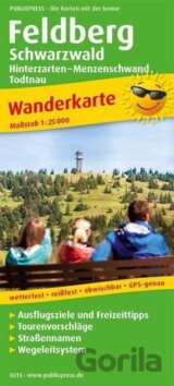 Feldberg, Černý les 1:25 000 / turistická mapa