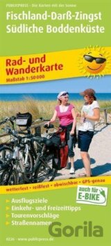Fischland-Darss-Zingst, jižní pobřeží Boddenu 1:50 000 / cyklistická a turistická mapa