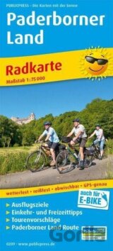 Paderborn 1:75 000 / cyklistická mapa