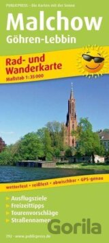 Malchow, Göhren-Lebbin 1:35 000 / cyklistická a turistická mapa